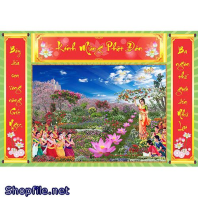 Phong Màn Phật Đản Màu Nổi